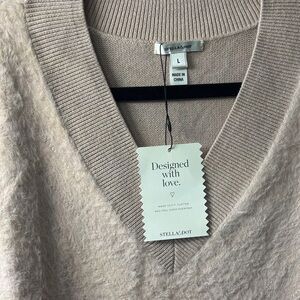 Stella & Dot Soft Pink V-Neck Sweater